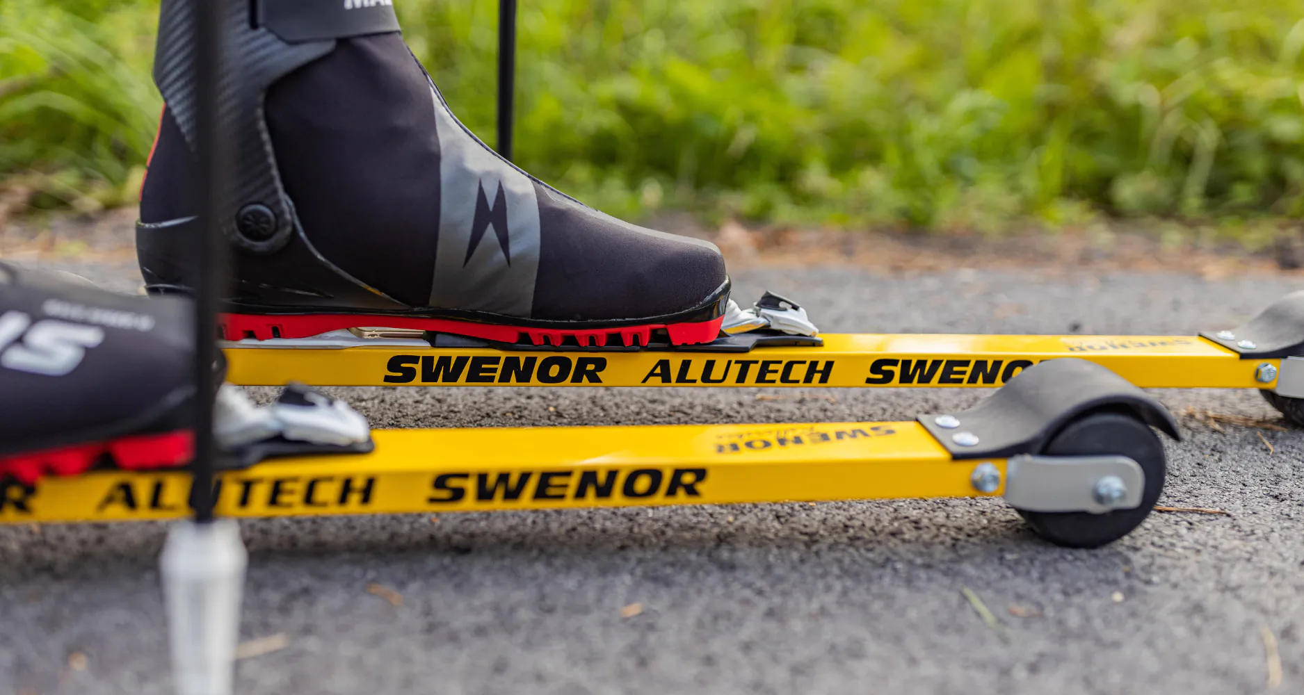 Swenor Skate Long rollerskis + Salomon Prolink Race Skate NNN