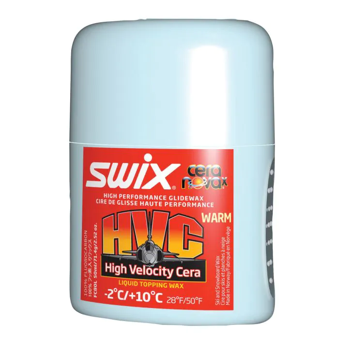 SWIX FC80LC HVC WARM Liquid +10°-2°C, 50ml | Skiwax Europe