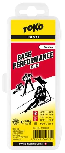 TOKO Base Performance Wax Red -2°-11°C, 120g | Skiwax Europe