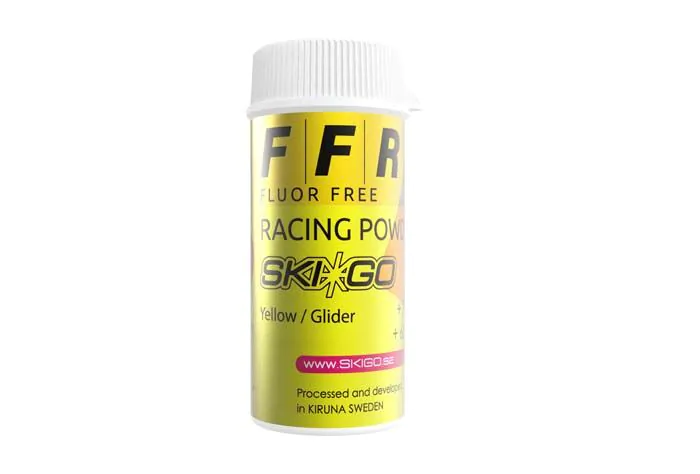 Ski-Go FFR Racing Yellow Powder +20-1°C, 75ml | Skiwax Europe