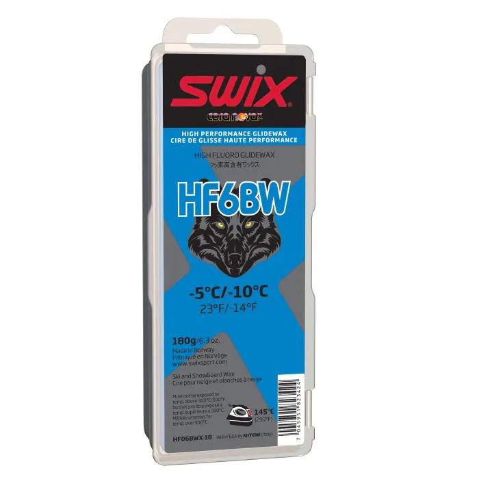 SWIX HF06BWX Black Wolf Glider -5°-10°C, 180g | Skiwax Europe