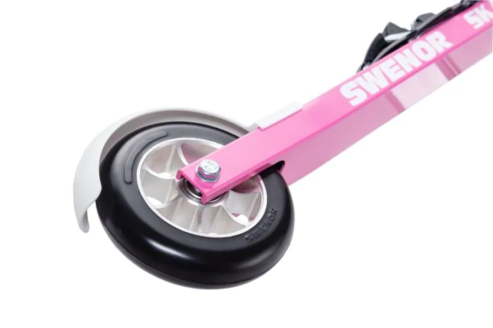 Swenor Aluminium Skate Pink rollerskis + Rottefella Rollerski