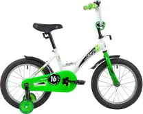 Kids bike Novatrack 16" STRIKE white-green