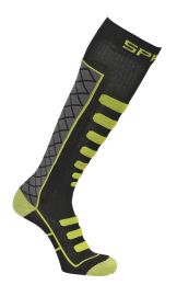 Spring Ski Touring Socks, Black/Green