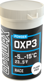 Optiwax Fluor-free powder OXP3, -5-15, 75ml | Skiwax Europe