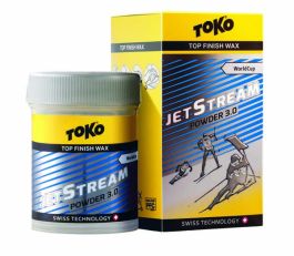 スキー Toko JetStream Powder Wax 30g TOKO JetStream Powder 3.0 Blue (C6, PFOA-free) -8°-30°C, 30g