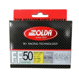 Solda FF50 LINE Top Racing Fluor Free Solid Yellow, 60g | Skiwax