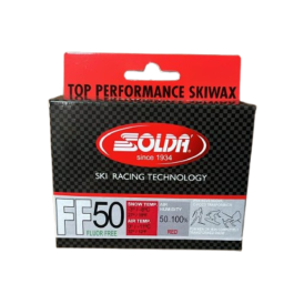 Solda FF50 LINE Top Racing Fluor Free Solid Red, 60g | Skiwax Europe
