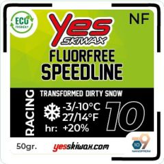 Yeswax Speedline Fluor Free Racing paraffin Black, -3...-10, 50gr