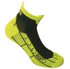 Spring Invisible Short Socks, Black/Yellow